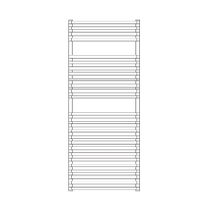 Immagine di Irsap NET scaldasalviette, 26 tubi, 2 intervalli, H.120 L.50 P.6,7 cm, colore bianco standard finitura lucido Cod.01 NTM050B01IR01NNN03