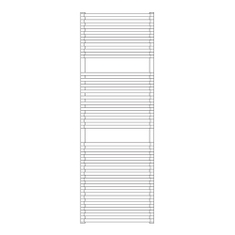 Immagine di Irsap NET scaldasalviette, 32 tubi, 2 intervalli, H.144 L.50 P.6,7 cm, colore bianco standard finitura lucido Cod.01 NTL050B01IR01NNN03