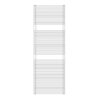 Immagine di Irsap NET scaldasalviette, 32 tubi, 2 intervalli, H.144 L.50 P.6,7 cm, colore bianco finitura opaco Cod.J8 NTL050BJ8IR01NNN03