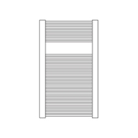 Immagine di Irsap FILO scaldasalviette, 31 tubi, 1 intervallo, H.78.5 L.61,6 P.3 cm, colore bianco standard finitura lucido Cod.01 FIP061B01IR01NNN01