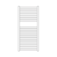 Immagine di Irsap QUADRE' scaldasalviette, 18 tubi, 1 intervallo, H.87,2 L.58 P.4,2 cm, colore sablè finitura ruvido Cod.Y4 QSS058BY4IR01NNN01