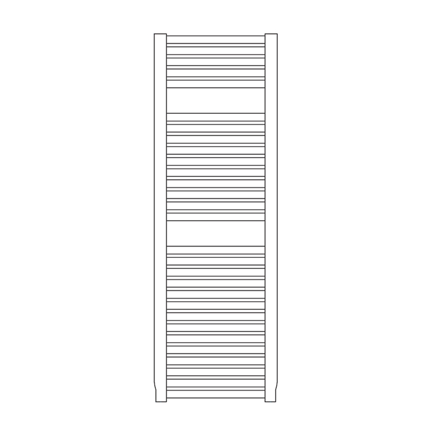 Immagine di Irsap NOVO scaldasalviette, 29 tubi, 2 intervalli, H.119,6 L.45 P.3 cm, colore bianco standard finitura lucido Cod.01 NOM045B01IR01NNN02