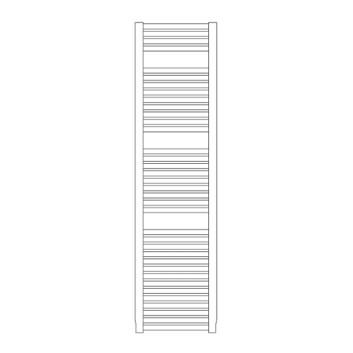 Immagine di Irsap NOVO scaldasalviette, 36 tubi, 3 intervalli, H.152 L.45 P.3 cm, colore bianco standard finitura lucido Cod.01 NOL045B01IR01NNN02