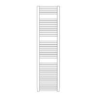 Immagine di Irsap NOVO scaldasalviette, 36 tubi, 3 intervalli, H.152 L.50 P.3 cm, con attacchi centrali 50 mm, colore blu baltico finitura opaco Cod.1P NOL050B1PIR05NNN