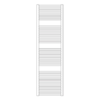 Immagine di Irsap VENUS scaldasalviette, 34 tubi, 3 intervalli, H.172 L.59,5 P.5,7 cm, colore bianco standard finitura lucido Cod.01 MIG060B01IR01NNN01
