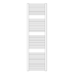 Immagine di Irsap VENUS scaldasalviette, 34 tubi, 3 intervalli, H.172 L.59,5 P.5,7 cm, colore bianco standard finitura lucido Cod.01 MIG060B01IR01NNN01