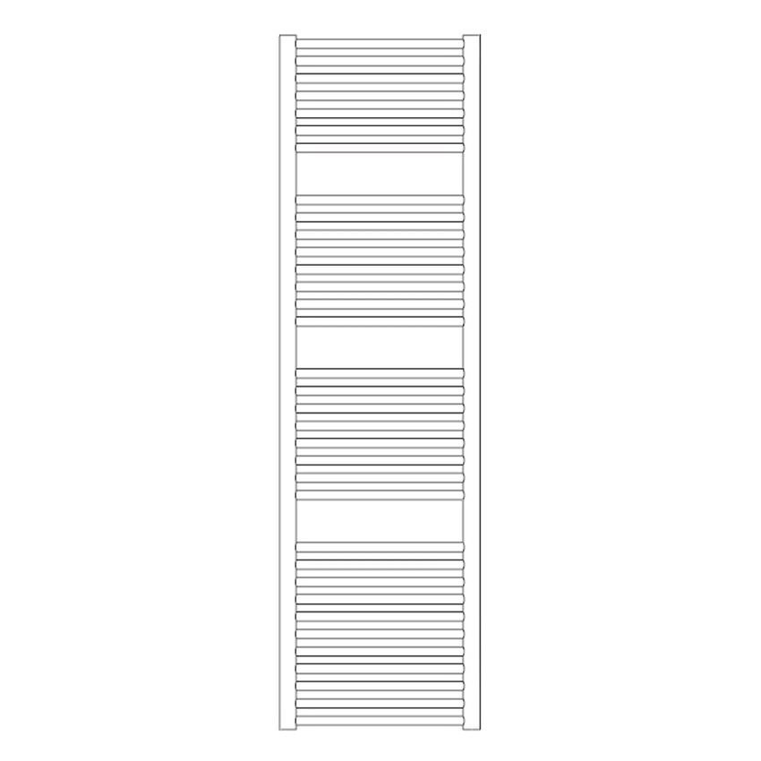 Immagine di Irsap VENUS scaldasalviette, 34 tubi, 3 intervalli, H.172 L.59,5 P.5,7 cm, colore bianco standard finitura lucido Cod.01 MIG060B01IR01NNN01