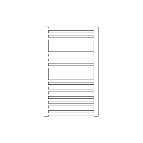 Immagine di Irsap VENUS scaldasalviette, 15 tubi, 2 intervalli, H.81,8 L.59,5 P.5,7 cm, colore bianco standard finitura lucido Cod.01 MIS060B01IR01NNN01