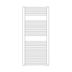 Immagine di Irsap VENUS scaldasalviette, 22 tubi, 2 intervalli, H.111,8 L.49,7 P.4,8 cm, colore bianco standard finitura lucido Cod.01 MIM050B01IR01NNN02