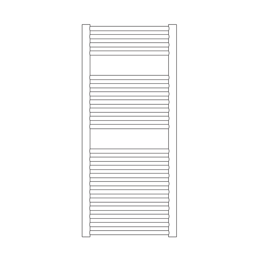 Immagine di Irsap VENUS scaldasalviette, 22 tubi, 2 intervalli, H.111,8 L.49,7 P.4,8 cm, colore bianco standard finitura lucido Cod.01 MIM050B01IR01NNN02