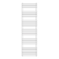 Immagine di Irsap KART scaldasalviette, 31 tubi, 5 intervalli, H.175,7 L.50 P.5 cm, colore bianco standard finitura lucido Cod.01 KAE050B01IR01NNN02
