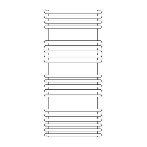 Immagine di Irsap KART scaldasalviette, 20 tubi, 3 intervalli, H.111,2 L.50 P.5 cm, colore verde salvia RAL 6021 finitura opaco Cod.2V KAM050BE6IR01NNN