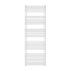 Immagine di Irsap KART scaldasalviette, 26 tubi, 4 intervalli, H.145,6 L.60 P.5 cm, colore bianco standard finitura lucido Cod.01 KAL060B01IR01NNN01