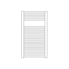 Immagine di Irsap GEO scaldasalviette, 17 tubi, 1 intervallo, H.81,8 L.50 P.3 cm, colore bianco standard finitura lucido Cod.01 ECS050B01IR01NNN01