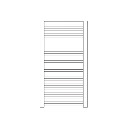 Immagine di Irsap GEO scaldasalviette, 17 tubi, 1 intervallo, H.81,8 L.55 P.3 cm, colore bianco standard finitura lucido Cod.01 ECS055B01IR01NNN01