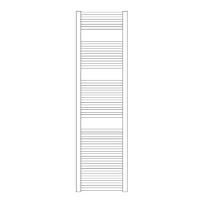 Immagine di Irsap GEO scaldasalviette, 31 tubi, 3 intervalli, H.159,2 L.45 P.3 cm, colore bianco standard finitura lucido Cod.01 ECL045B01IR01NNN01