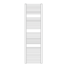 Immagine di Irsap ARES scaldasalviette, 34 tubi, 3 intervalli, H.172 L.73 P.3 cm, colore bianco standard finitura lucido Cod.01 EIG073B01IR01NNN01