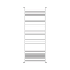 Immagine di Irsap ARES scaldasalviette, 22 tubi, 2 intervalli, H.111,8 L.48 P.3 cm, colore bianco standard finitura lucido Cod.01 EIM048B01IR01NNN01