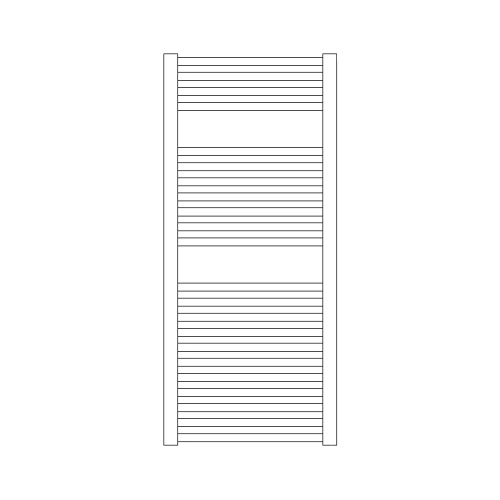 Immagine di Irsap ARES scaldasalviette, 22 tubi, 2 intervalli, H.111,8 L.58 P.3 cm, colore bianco standard finitura lucido Cod.01 EIM058B01IR01NNN01