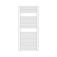 Immagine di Irsap ARES scaldasalviette, 22 tubi, 2 intervalli, H.111,8 L.38 P.3 cm, colore bianco standard finitura lucido Cod.01 EIM038B01IR01NNN01