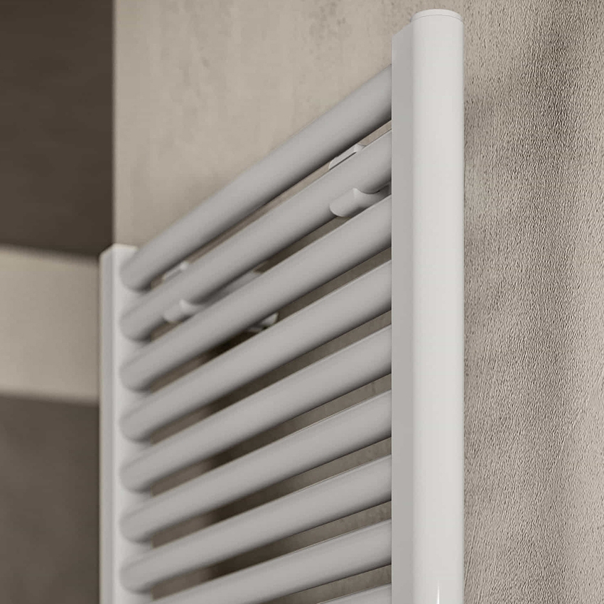 Immagine di Irsap NOVO ELETTRICO scaldasalviette, 19 tubi, 1 intervallo, H.76,4 L.50 P.3 cm, con controllo elettronico Wi-Fi, colore bianco finitura opaco NOP050EJ8IR01NNN01