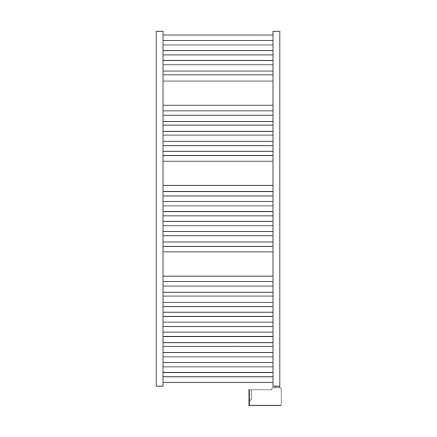 Immagine di Irsap QUADRE' ELETTRICO scaldasalviette 36 tubi, 3 intervalli, H.151,7 L.53 P.4,2 cm, controllo elettronico Wi-Fi, colore sunstone finitura ruvido QSL053E2DIR01NNN01