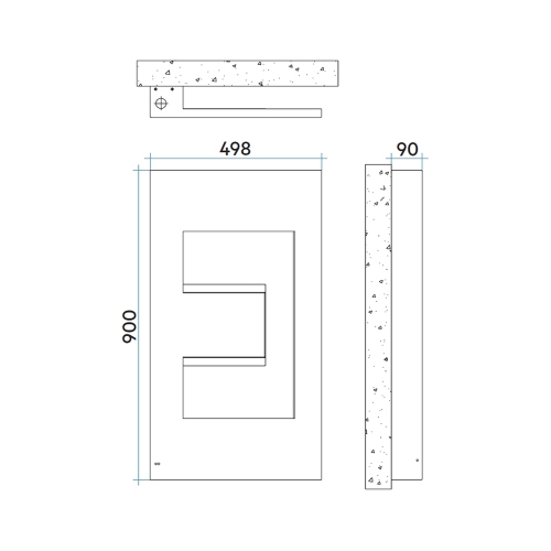 Immagine di Irsap DEDALO ELETTRICO scaldasalviette di design, H.90 L.49,8 P.9 cm, colore bianco standard finitura lucido Cod.01 DEDP049Z01IRNNN001