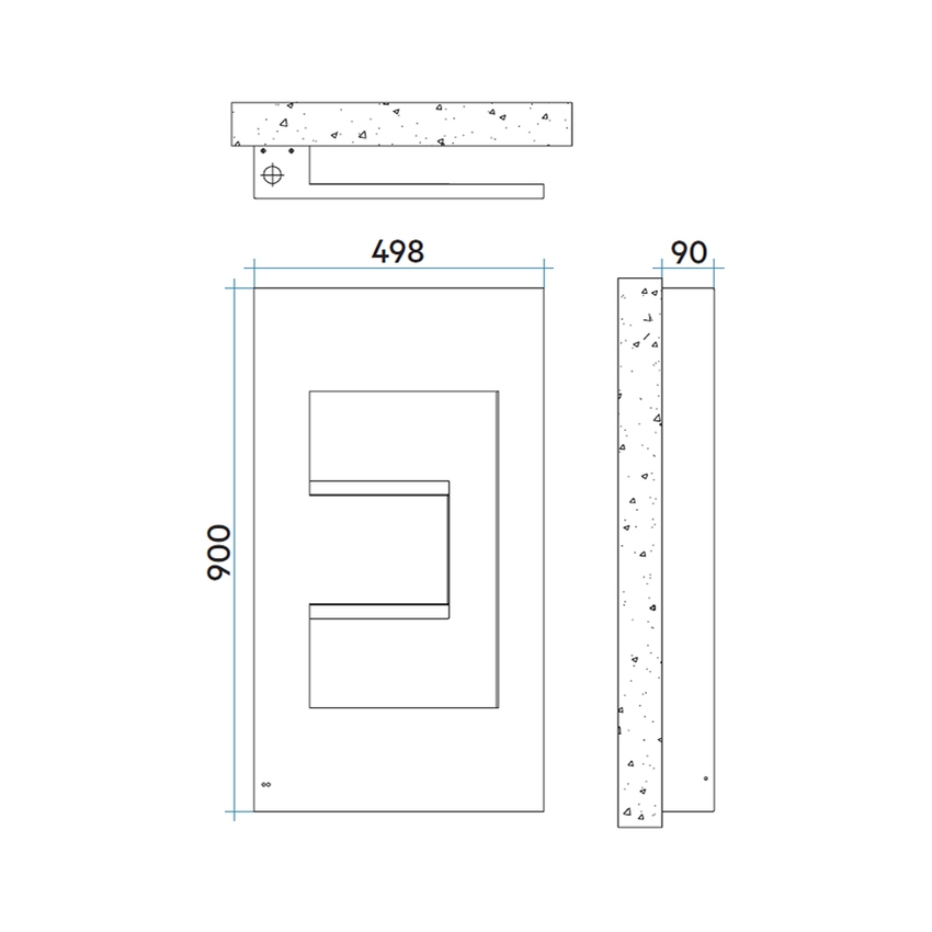 Immagine di Irsap DEDALO ELETTRICO scaldasalviette di design, H.90 L.49,8 P.9 cm, colore bianco standard finitura lucido Cod.01 DEDP049Z01IRNNN001