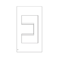 Immagine di Irsap DEDALO ELETTRICO scaldasalviette di design, H.90 L.49,8 P.9 cm, colore bianco standard finitura lucido Cod.01 DEDP049Z01IRNNN001