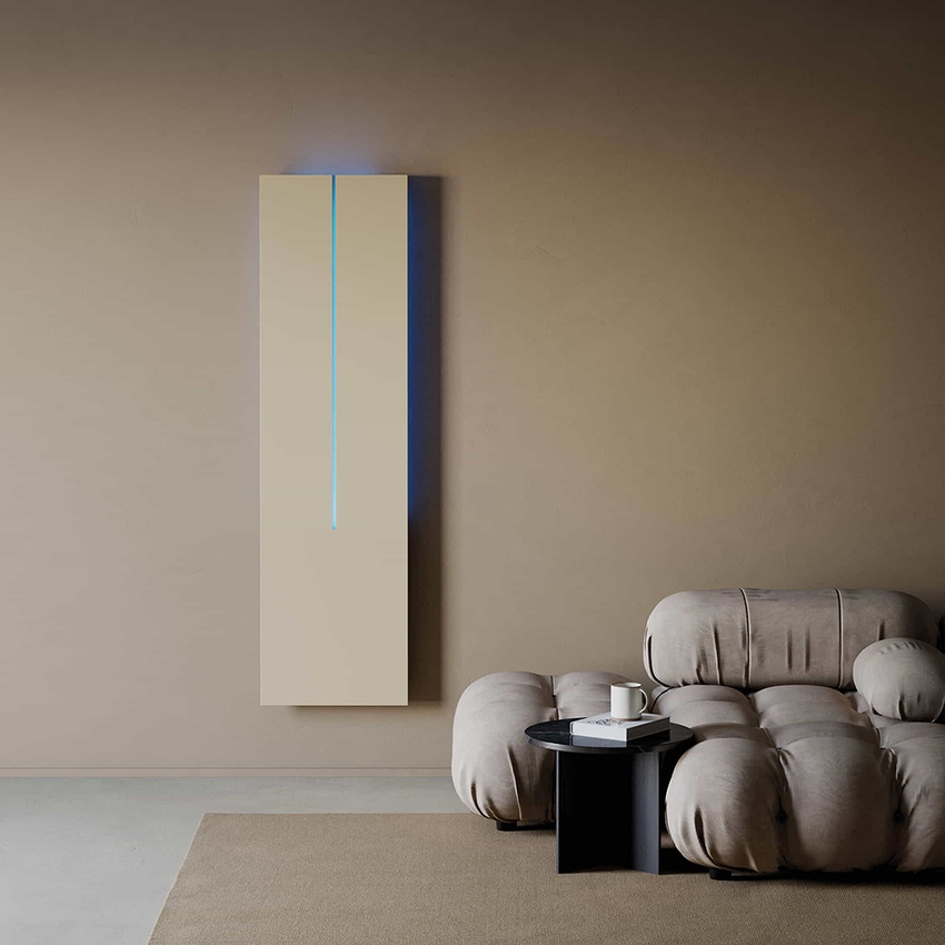 Immagine di Irsap ORIGIN ELETTRICO radiatore H.120 L.50 P.7,4 cm, con controllo elettronico Wi-Fi, colore bianco standard finitura lucido Cod.01 ORGM050E01IRNLN