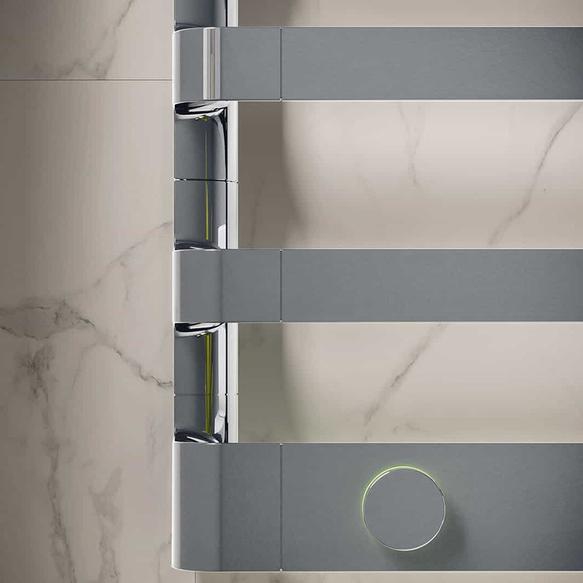 Immagine di Irsap STEP_E radiatore elettrico 7 elementi H.77,5 L.50 P.10,7 cm, finitura cromo SEP050T50IR01NNN03