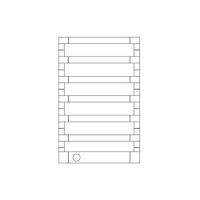 Immagine di Irsap STEP_E radiatore elettrico 7 elementi H.77,5 L.50 P.10,7 cm, colore bianco perla finitura ruvido SEP050T16IR01NNN02