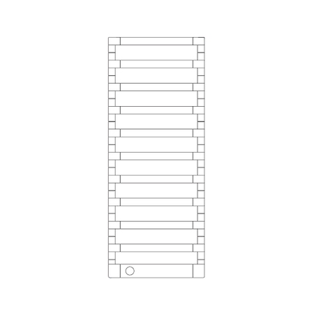 Immagine di Irsap STEP_E radiatore elettrico 11 elementi H.125,5 L.50 P.10,7 cm, finitura cromo SEL050T50IR01NNN03