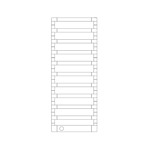 Immagine di Irsap STEP_E radiatore elettrico 11 elementi H.125,5 L.50 P.10,7 cm, finitura cromo SEL050T50IR01NNN03