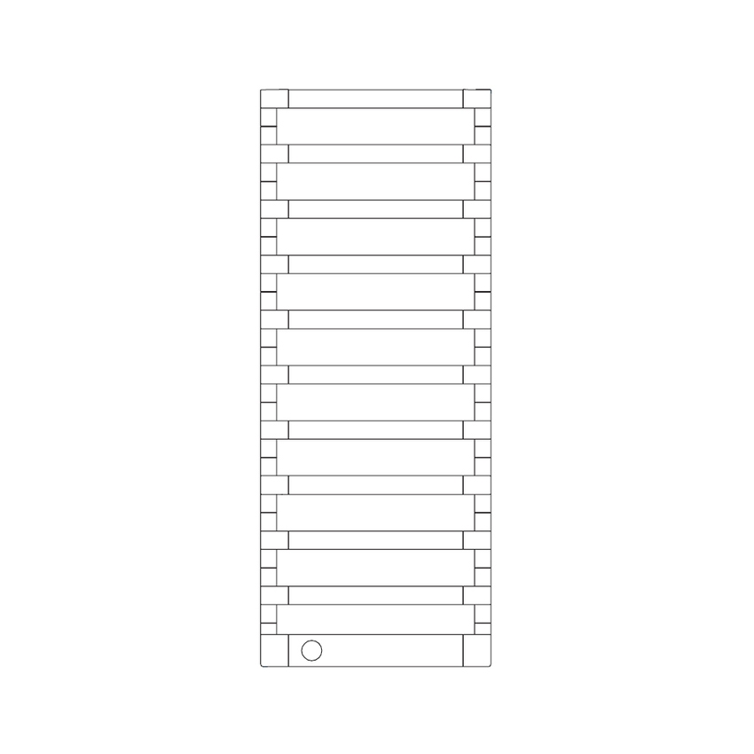 Immagine di Irsap STEP_E radiatore elettrico 11 elementi H.125,5 L.50 P.10,7 cm, finitura cromo SEL050T50IR01NNN03