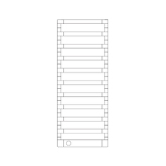 Immagine di Irsap STEP_E radiatore elettrico 11 elementi H.125,5 L.50 P.10,7 cm, colore bianco perla finitura ruvido SEL050T16IR01NNN03