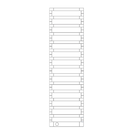 Immagine di Irsap STEP_E radiatore elettrico 15 elementi H.173,5 L.50 P.10,7 cm, finitura cromo SEG050T50IR01NNN01