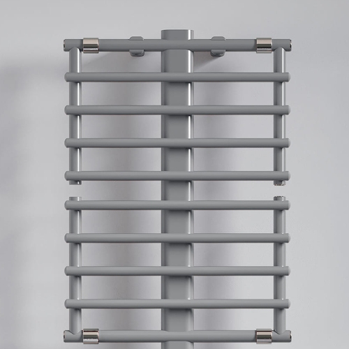 Immagine di Irsap GET UP AIR ELETTRICO scaldasalviette, 25 tubi, 2 intervalli, H.156,1 L.55,5 P.12,2 cm, colore bianco standard finitura lucido Cod.01 GCL055Z01IR01NNN01