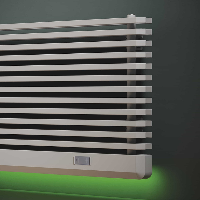 Immagine di Irsap SAX radiatore elettrico H.90 L.41,5 P.8,2 cm, colore bianco standard finitura lucido Cod.01 S2ES041E01IRNNN001