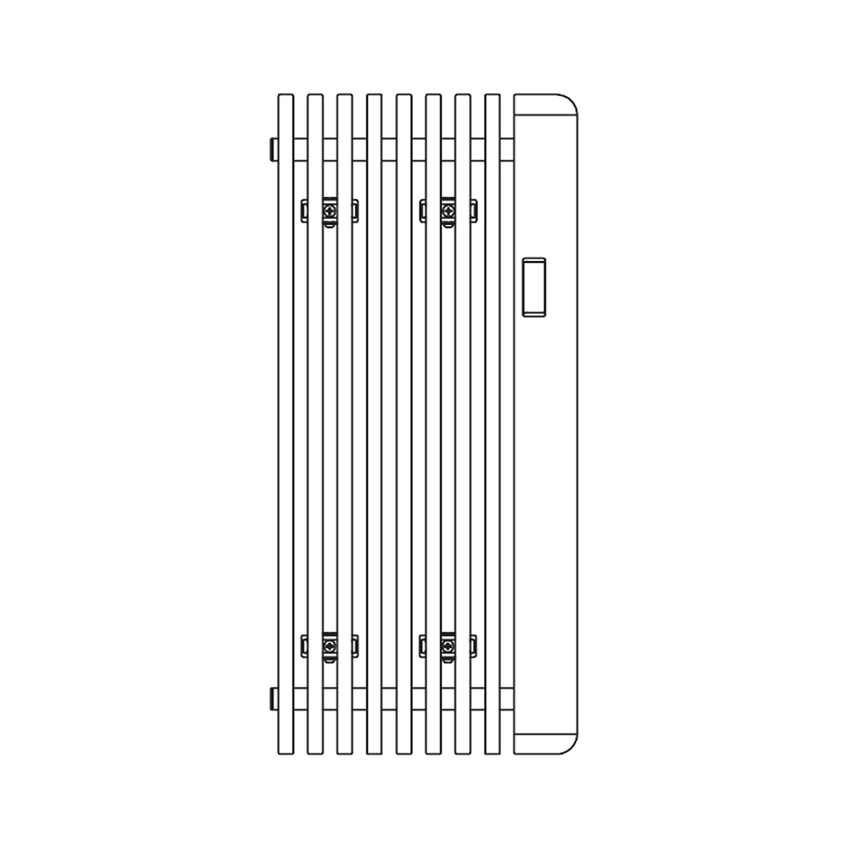 Immagine di Irsap SAX radiatore elettrico H.90 L.41,5 P.8,2 cm, colore bianco finitura lucido Cod.01 S2ES041E01IRNNN001