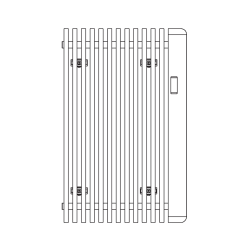 Immagine di Irsap SAX radiatore elettrico H.90 L.57,5 P.8,2 cm, colore bianco standard finitura lucido Cod.01 S2ES057E01IRNNN001