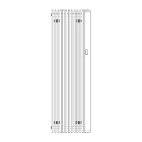 Immagine di Irsap SAX radiatore elettrico H.180 L.57,5 P.8,2 cm, colore bianco standard finitura lucido Cod.01 S2EE057E01IRNNN001