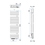 Immagine di Irsap SOUL_S AIR ELETTRICO radiatore 28 tubi H.190,8 L.55 P.11 cm, 3 intervalli, colore bianco standard finitura lucido Cod.01 UBE055Z01IR01NNN