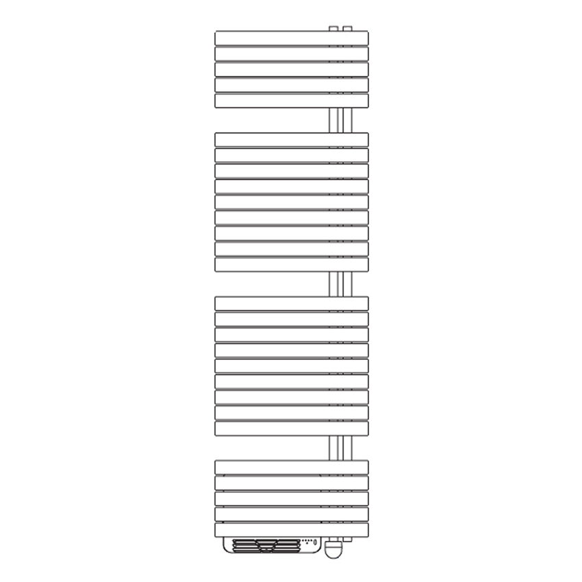 Immagine di Irsap SOUL_S AIR ELETTRICO radiatore 28 tubi H.190,8 L.55 P.11 cm, 3 intervalli, colore bianco finitura lucido UBE055Z01IR01NNN