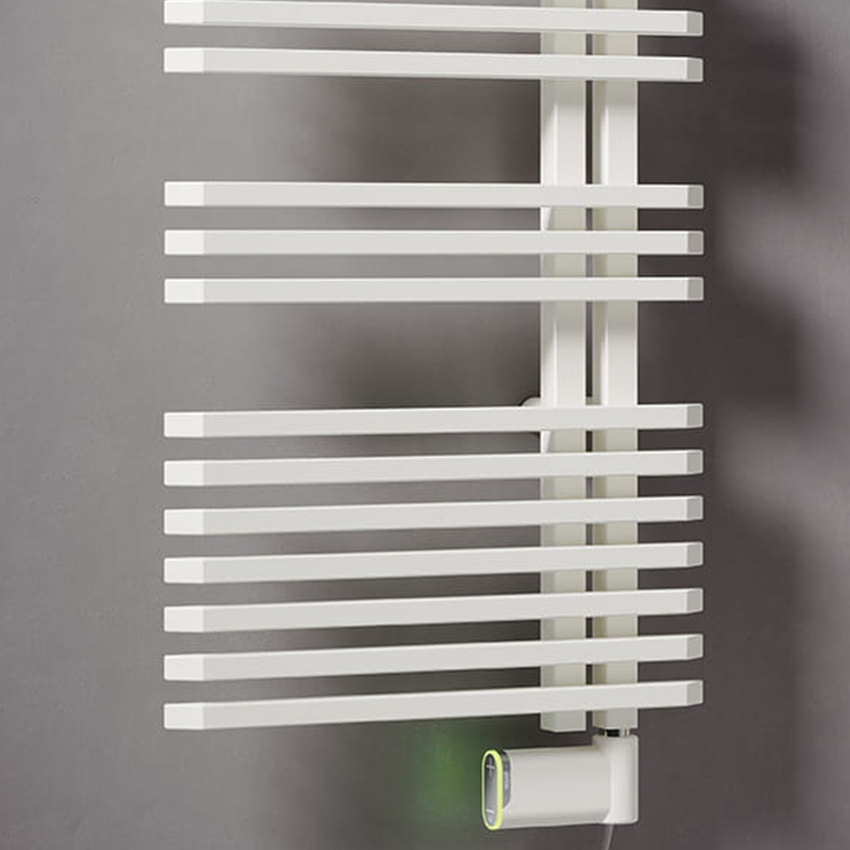 Immagine di Irsap JAZZ_S ELETTRICO radiatore 18 tubi H.88 L.50 P.5,5 cm, 2 intervalli, con controllo elettronico Wi-Fi, colore bianco standard finitura lucido Cod.01 ZRS050E01IR01NNN01