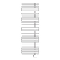 Immagine di Irsap JAZZ_S ELETTRICO radiatore 38 tubi H.182 L.50 P.5,5 cm, 4 intervalli, con controllo elettronico Wi-Fi, colore bianco standard finitura lucido Cod.01 ZRG050E01IR01NNN
