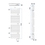 Immagine di Irsap SOUL_S ELETTRICO radiatore 28 tubi H.184,8 L.55 P.3,8 cm, 3 intervalli, con controllo elettronico Wi-Fi, colore bianco standard finitura lucido Cod.01 URE055E01IR01NNN