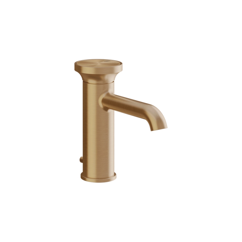 Immagine di Gessi ORIGINI miscelatore lavabo H.17 cm, con scarico, finitura warm bronze brushed PVD 66001#726