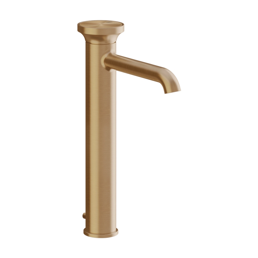 Immagine di Gessi ORIGINI miscelatore lavabo H.32 cm, con scarico, finitura warm bronze brushed PVD 66003#726