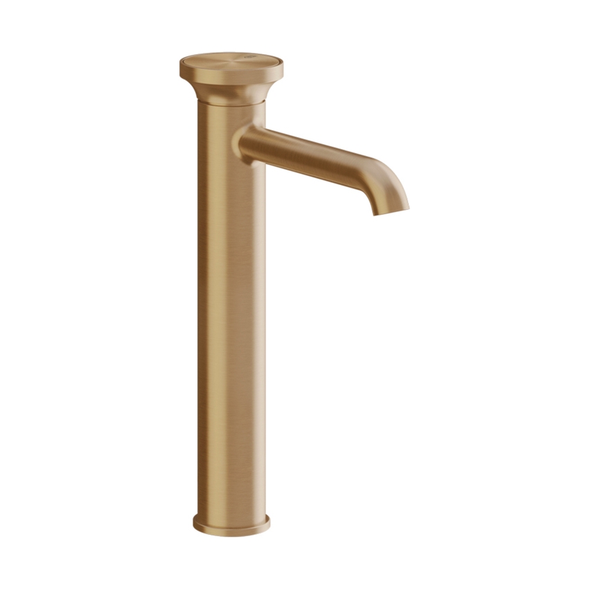 Immagine di Gessi ORIGINI miscelatore lavabo H.32 cm, senza scarico, finitura warm bronze brushed PVD 66004#726